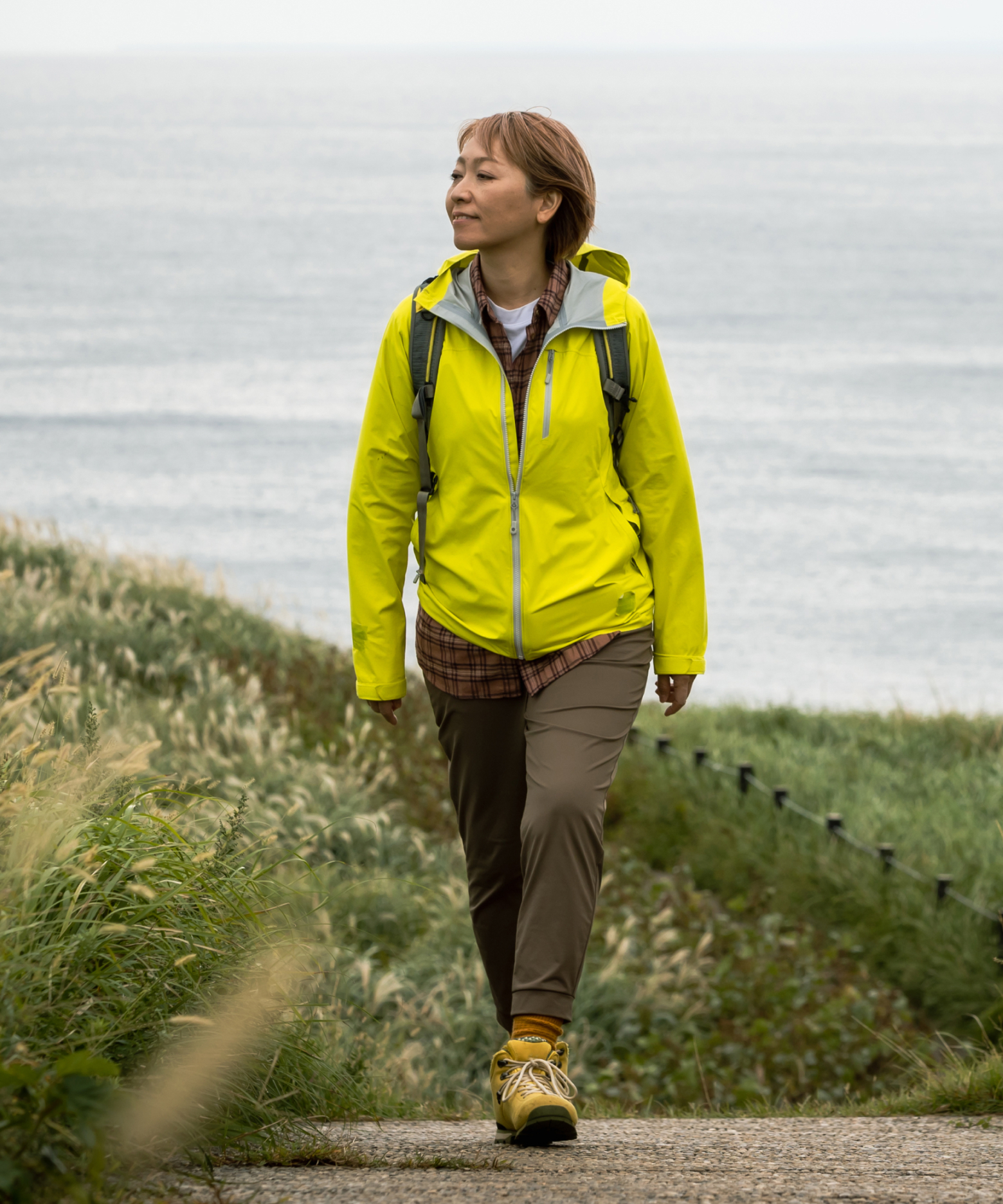 Woman hiking